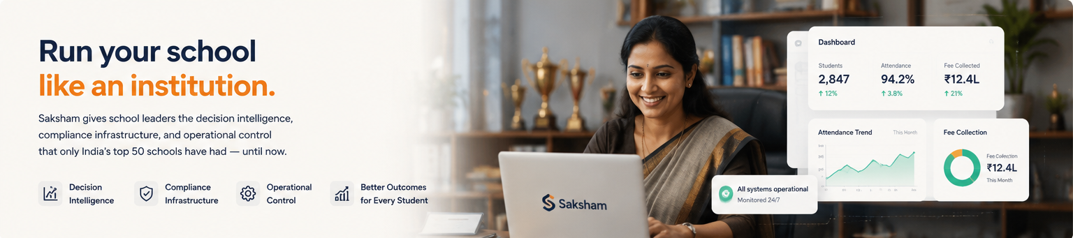 Run your school like an institution, decision intelligence, compliance, operational control